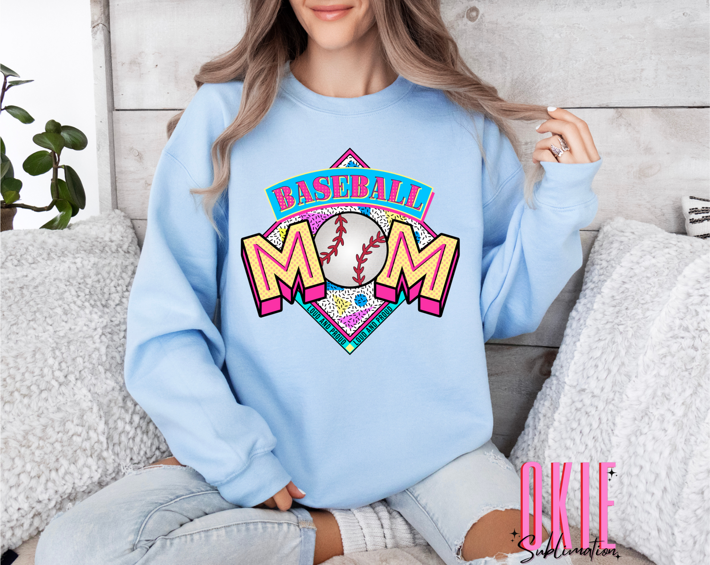 RETRO BASEBALL MAMA