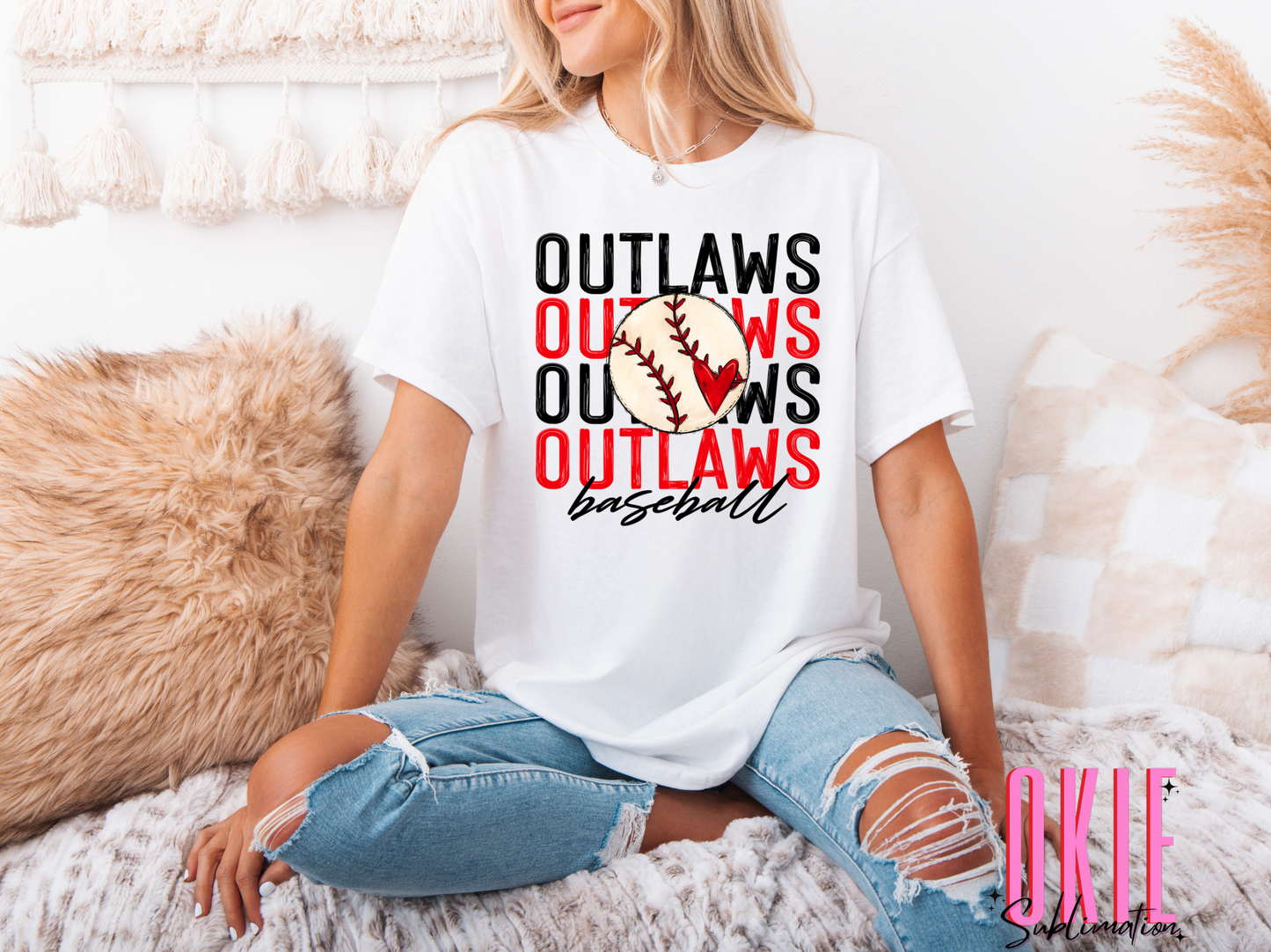 OUTLAWS BASEBALL HEART