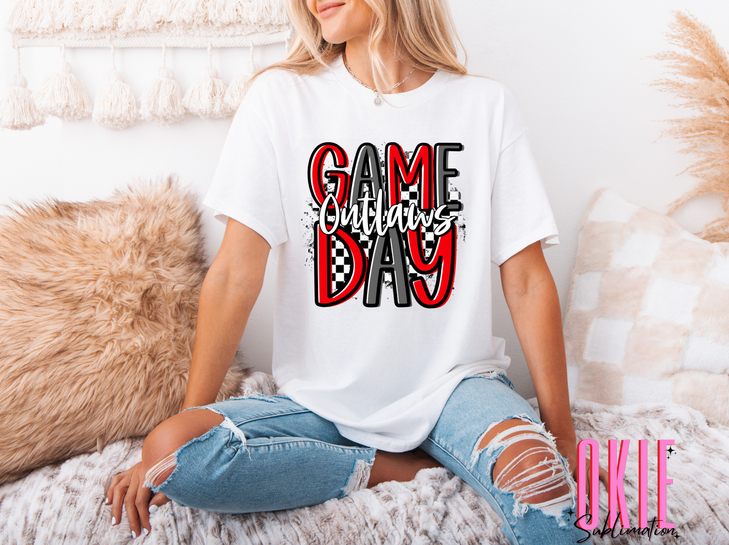 OUTLAWS GAMEDAY CHECKERED